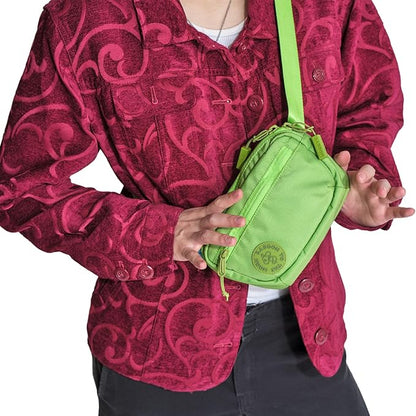 Baboon to the Moon Fanny Pack - Trendy, Compact, Water-Repellent Waist Bag in Multiple Colors and Sizes for Men and Women (Lime Breeze, Mini (1.5L))
