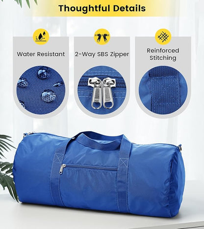 Vorspack Duffel Bag 20-24-28 Inches Foldable Gym Bag for Men Women Duffle Bag Lightweight with Inner Pocket for Travel Sports