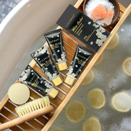 Christmas Gifts for Women and Men - 18-Piece Luxury Gold Spa Gift Set, Premium Bath Collection | Father's Day, Mothers Day Gifts, Birthday Gifts, All Occasion Ultimate Holiday Gift for Her & Him