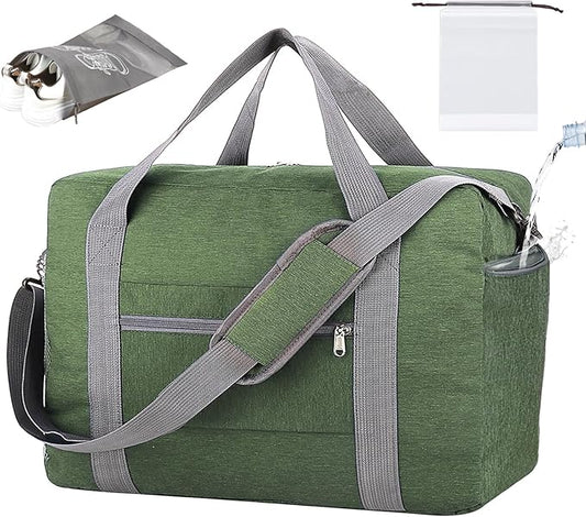 For Spirit Airlines Personal Item Bag 18x14x8 with Wet Pocket Foldable Travel Duffel Bag Underseat Carry on for Men & Women