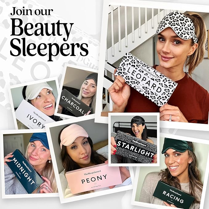 TheSleepGuard Pure Silk Sleep Mask [100% 6A Mulberry Silk, 22 Momme] Light Blocking Travel Essentials. Eye Masks for Sleeping. Black Oeko-Tex Blindfold. Eye Covers for Men & Women