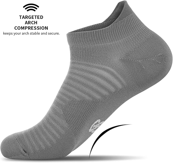 Compression Running Ankle Socks Low Cut(6 Pairs) for Men & Women