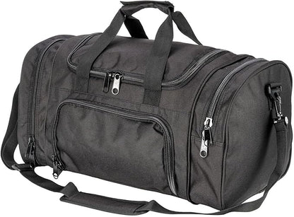 Gym Bag Duffle Bags for Men Women with Shoes Compartment Sport Weekend Travel Overnight Carry On Bag for Tactical Military Travel Work Out Bags (Black)