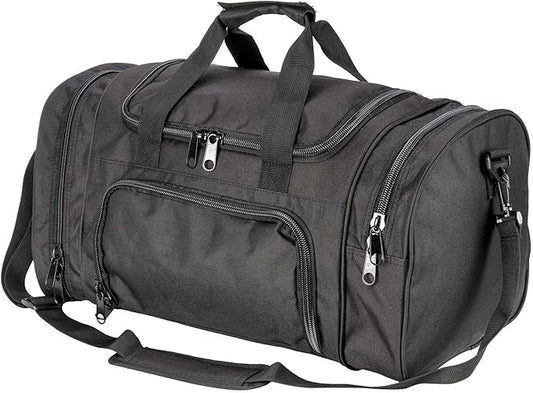 Gym Bag Duffle Bags for Men Women with Shoes Compartment Sport Weekend Travel Overnight Carry On Bag for Tactical Military Travel Work Out Bags (Black)