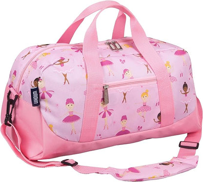 Wildkin Kids Overnighter Duffel Bag – Carry-On Size, Ideal for School & Sleepovers – Ballerina