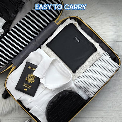 BALEINE 150L Laundry Bag Backpack, 900D Oxford Fabric Large Travel Laundry Bags with Shoulder Straps and 2 Mesh Pockets for College Dorm, Apartment, Laundromat (Black, 150L)