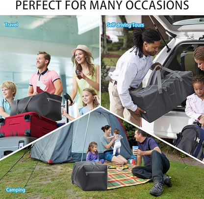 Foldable Duffel Bag 30" / 75L Lightweight with Water Rresistant for Travel-Grey