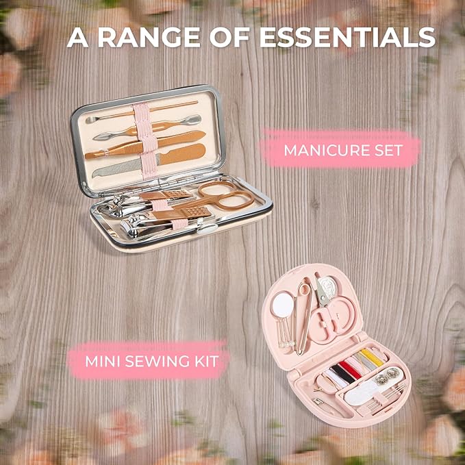 Bridal Emergency Kit for Wedding Day, Wedding Essentials Survival Set for Team Bride, Must-Have 30+ Essentials Travel Kit with Makeup Bag