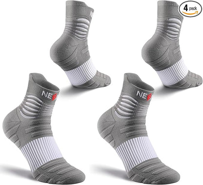 NEENCA Medical Compression Socks for Women & Men Circulation—2 Pairs, Ankle Compression Stockings for Pain Relief, Plantar Fasciitis, Swelling, Running, Nurses, Travel, Pregnancy, Flying. 20-30 mmHg