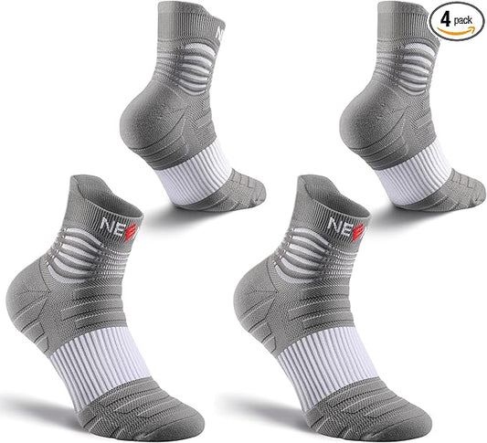 NEENCA Medical Compression Socks for Women & Men Circulation—2 Pairs, Ankle Compression Stockings for Pain Relief, Plantar Fasciitis, Swelling, Running, Nurses, Travel, Pregnancy, Flying. 20-30 mmHg