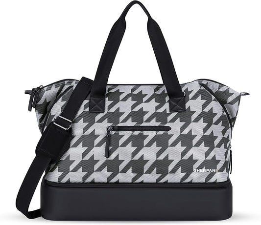 Sherpani Boston, Anti Theft Weekender Bags, Travel Duffel Bag, Carry On Tote Bag with Removable Shoe Bottom Compartment
