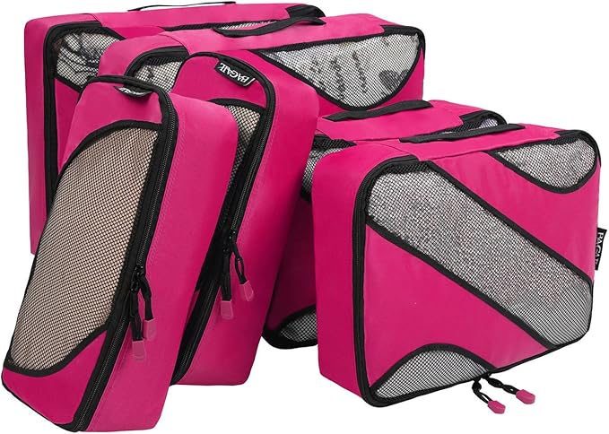 BAGAIL 6 Set Packing Cubes,Travel Luggage Packing Organizers