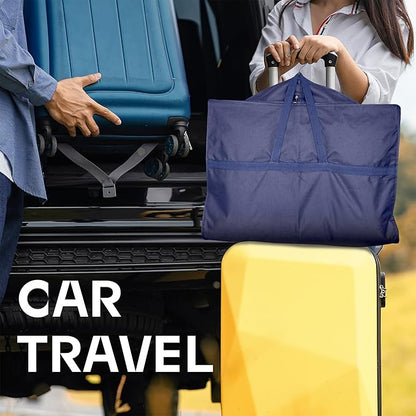Travel Garment Bag with Zipper Pocket, Suit Bag for Suits, Dresses, Coats