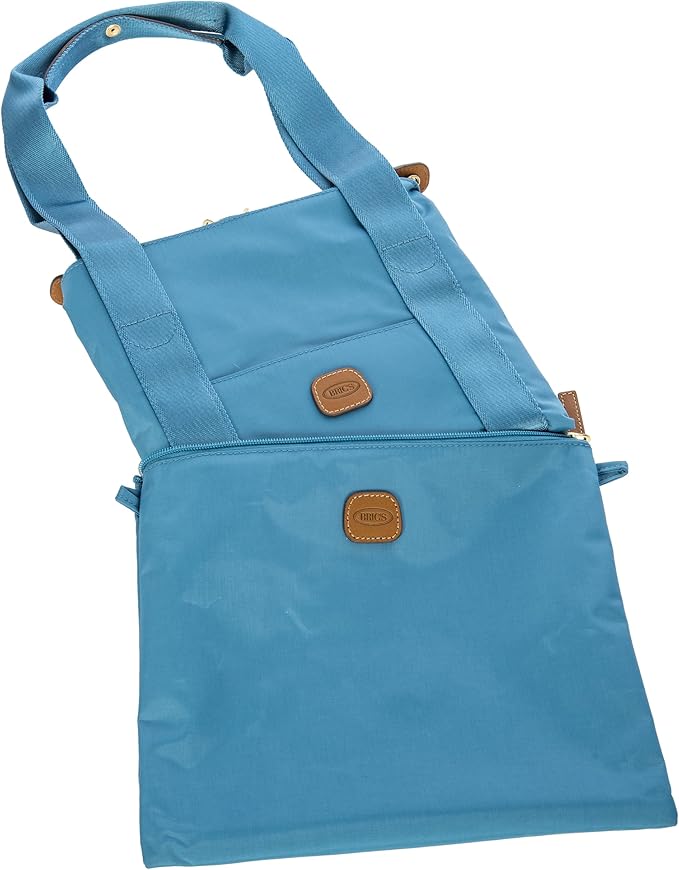 Bric's X-Bag/X-Travel 2.0 Folding Duffel Bag - 18" Carry On and Overnight Travel Bag - Sky