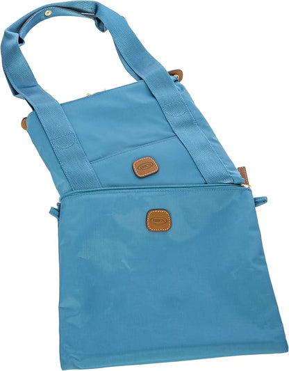 Bric's X-Bag/X-Travel 2.0 Folding Duffel Bag - 18" Carry On and Overnight Travel Bag - Sky