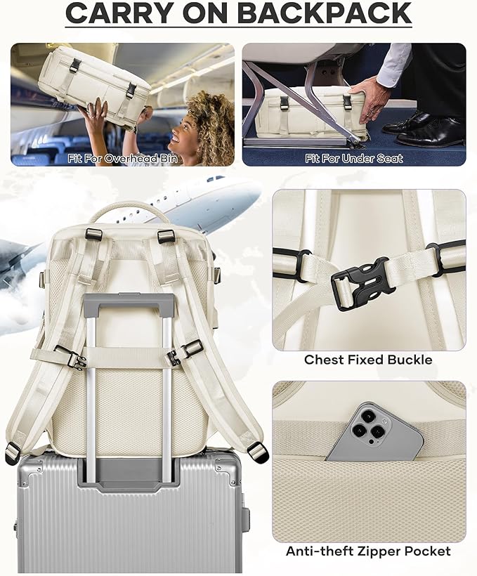 coofay Vacuum Backpack Travel with Pump Vacpack Travel Backpack with Vacuum System Mochila de Viaje Compresion al Vacio Easyvacpack Airbag Backpacks for Traveling Carry on Luggage