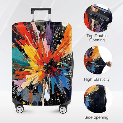 ANNA QUEEN Travel Luggage Cover Suitcase Protector Suitcase Cover Anti-Scratch,Stretchable Bag Cover Washable Durable Polyester