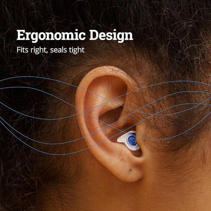 ZQuiet, Earplugs, Noise Reduction Earplugs for Sleep, Work, Concerts & Travel, Includes 2 Sizes, Premium Gift Box & Storage Case