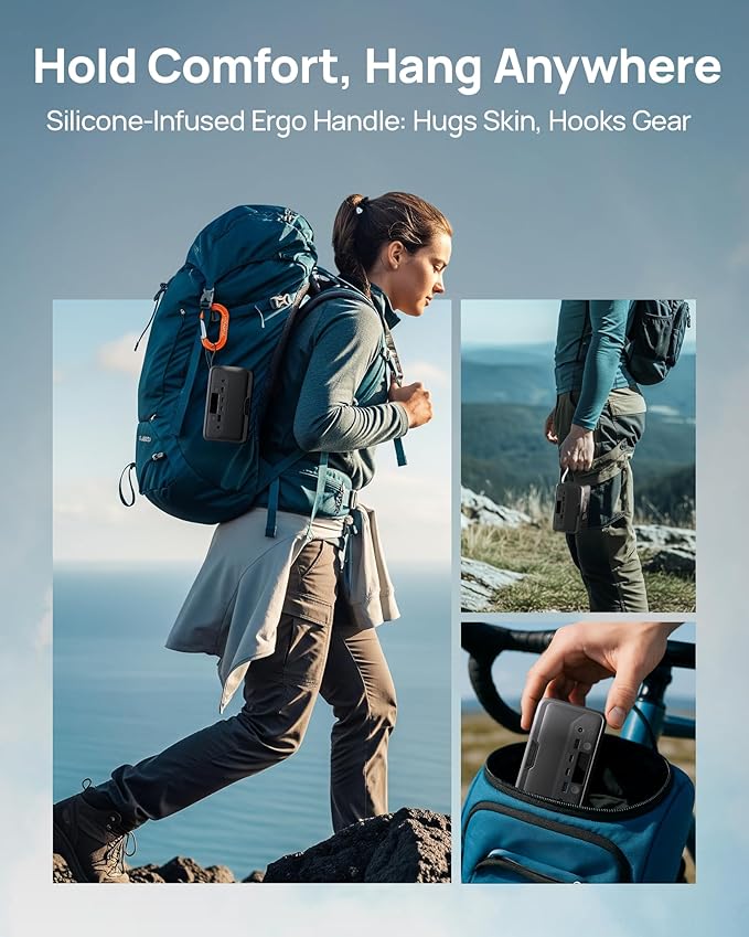 DaranEner Portable Power Station 28000mAh LiFePO4 Battery, Power Bank with AC Outlet 100W/110V, USB-C PD Fast Charging Solar Generator for Laptop, Travel, Camping, Home, Office, TSA Approved