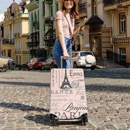 Travel Luggage Cover Suitcase Protector Fits 18-32 Inch Wheel Covers PatternedTravel Related Items Flower Luggage Protector Elastic XL