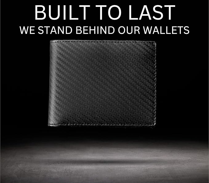 Stealth Mode Leather Bifold Wallet for Men With ID Window and RFID Blocking