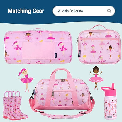 Wildkin 12-inch Kids Backpack – Padded, Adjustable, Ideal for Daycare & Travel - Ballerina