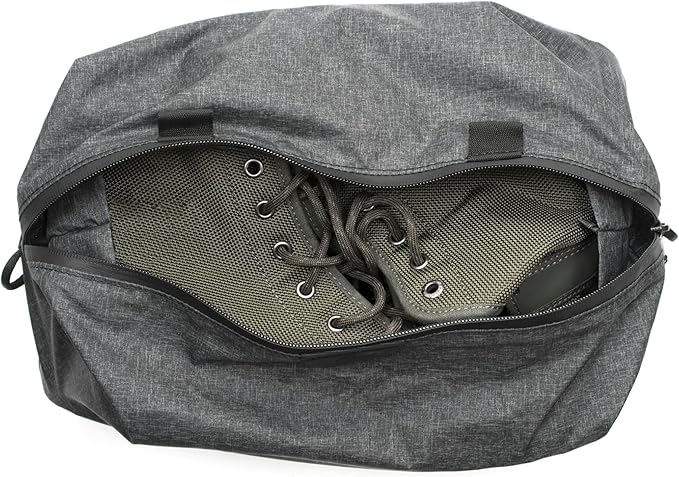 Peak Design Shoe Pouch, Charcoal, Ultralight Travel Organizer Bag for Shoes or Other Items, Weatherproof Shell, Packs into Itself, Fits 1–2 Pairs of Shoes, Works with Peak Design Travel Bags