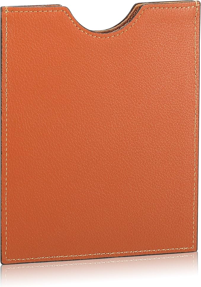 HISCOW Minimalist Passport Sleeve - Italian Calfskin (Tan)
