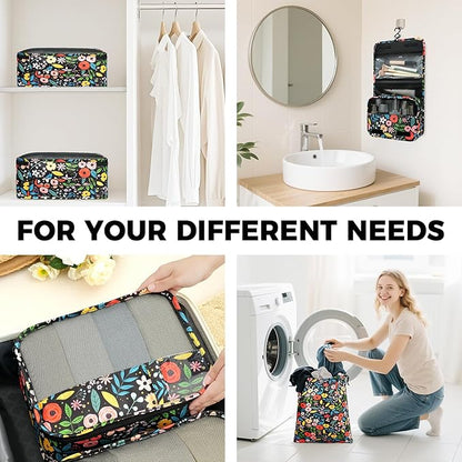 BAGAIL 9 Set Packing Cubes Luggage Packing Organizers for Travel Accessories