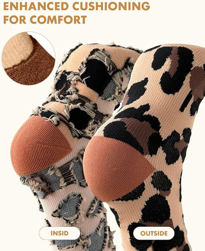 Cute Compression Socks for Women - 3 Pairs 20-30 mmHg Graduated Support Lightweight for Daily Wear Travel Nurse