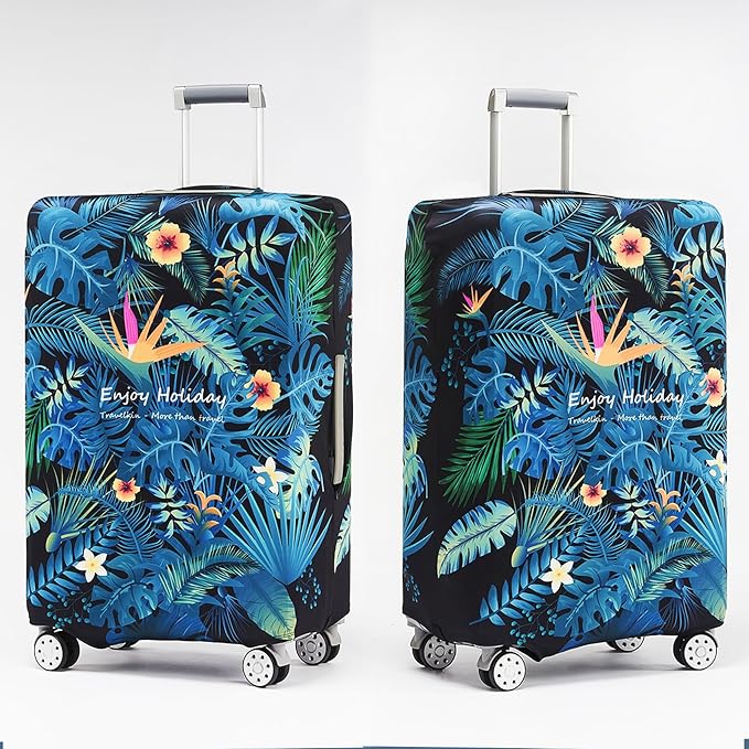 Travelkin Luggage Covers For Suitcase Tsa Approved,Suitcase Cover Protector Fit 18-32 Inch Luggage (Paradise, M)