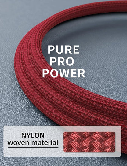 USBC to C Cable 6FT, 2 Pack USB C Cables, Type C Fast Charging Cable Nylon Braided USBC Charger Cable Compatible with iPhone 17/16/15/Pro/Plus/Pro Max/Samsung Galaxy S23/LG and More-Red