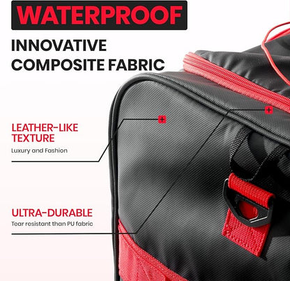 Fanwoli 30'' Large Rolling Duffle Bag with 2 Wheels - No-Sag Design for Heavy Loads, Expandable 100L-120L Duffel Wheeled Luggage with Soft Handle & Lock, Waterproof Foldable for Travel, Camping,Moving