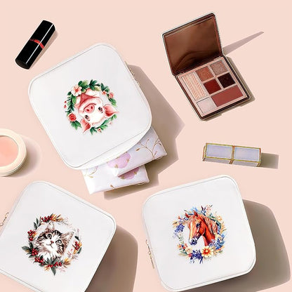 Pig Mini Makeup Bag, Pig Gift For Women Girls, Cute Portable Zipper Pouch Cosmetic Bag For Teen Girls Kids, Small Storage Bag For Sanitary Pad, Period napkin bag!