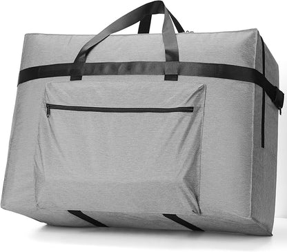 SUNUP Large Duffle Bag for Travel, 80L Foldable Travel Duffel Bag for Men Women, Waterproof Overnight Weekender Moving Storage Bags, Gray