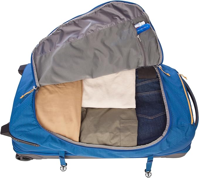Eddie Bauer Expedition 34 Duffel 2.0 - Lightweight Travel Luggage Made From Rugged Polycarbonate and Nylon, True Blue
