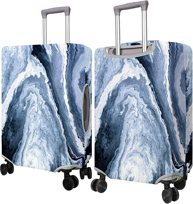 Travel Luggage Cover Suitcase Protector Fits 18-32 Inch Wheel Covers PatternedTravel Related Items Flower Luggage Protector Elastic L