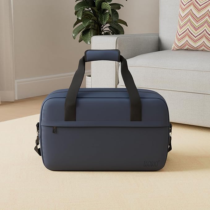 Kono Small Travel Duffel 14L Under Seat Carry-On Sports Tote Gym Bag - 13.78"x7.87"x7.87" Navy