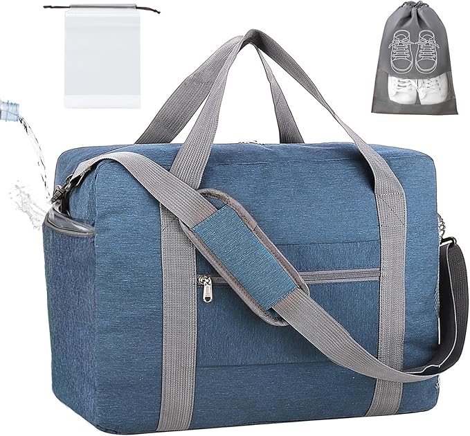 For Spirit Airlines Personal Item Bag 18x14x8 with Wet Pocket Foldable Travel Duffel Bag Underseat Carry on for Men & Women