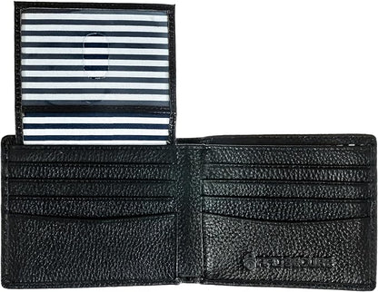 RFID Blocking Stylish Genuine Leather Wallet for Men - Excellent as Travel Bifold - Credit Card Protector