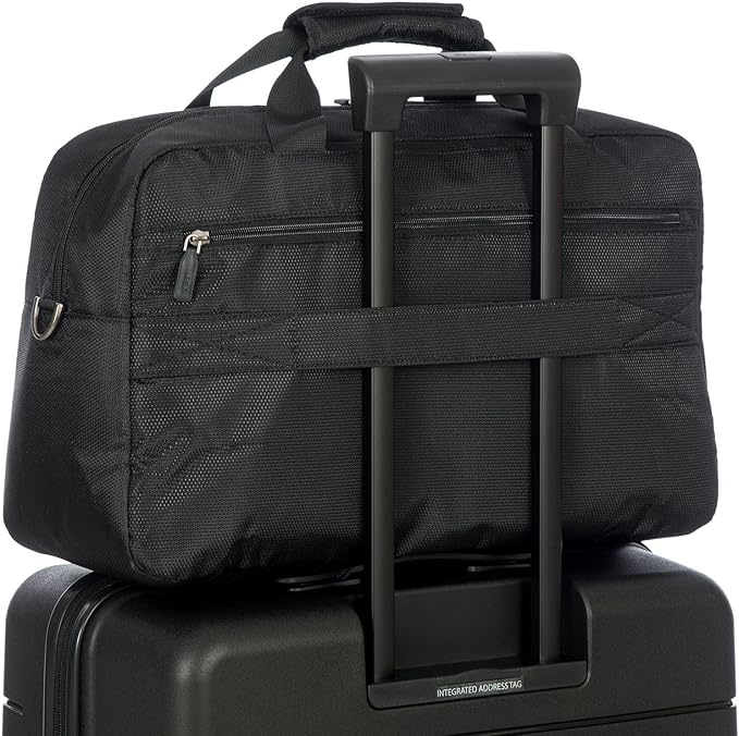 Bric's B|Y Ulisse Duffel Bag, Lightweight Weekender and Carry-On Travel Bag with Smart Sleeve and Spacious Interior – Black