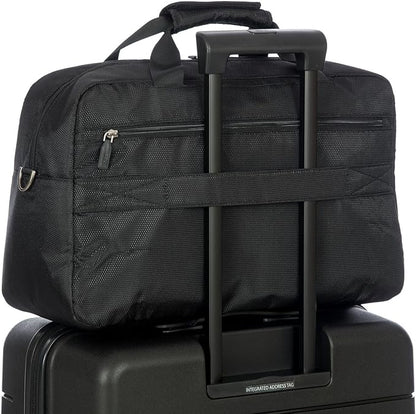 Bric's B|Y Ulisse Duffel Bag, Lightweight Weekender and Carry-On Travel Bag with Smart Sleeve and Spacious Interior – Black