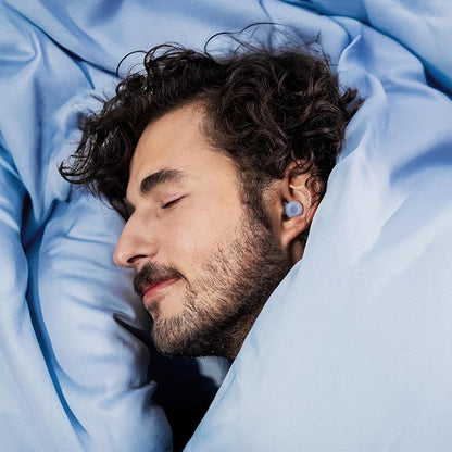Loop Dream – Silicone/Memory Foam Earplugs for Sleep Comfort | Comfortable Ear Plugs for Muffling Snoring & Sleeping | Customized Fit | 27dB (SNR) Noise Reduction