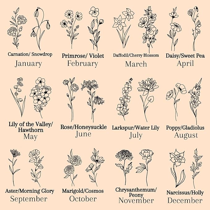 Personalized Leather Jewelry Box with Name and Birth Flower Month - Custom Jewelry Travel Case for Women, Mom, Nana, Children - Custom Name and Birth Flower Month Jewelry Organizer Box (Dark Green)