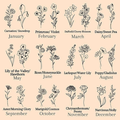 Personalized Leather Jewelry Box with Name and Birth Flower Month - Custom Jewelry Travel Case for Women, Mom, Nana, Children - Custom Name and Birth Flower Month Jewelry Organizer Box (Light Pink)