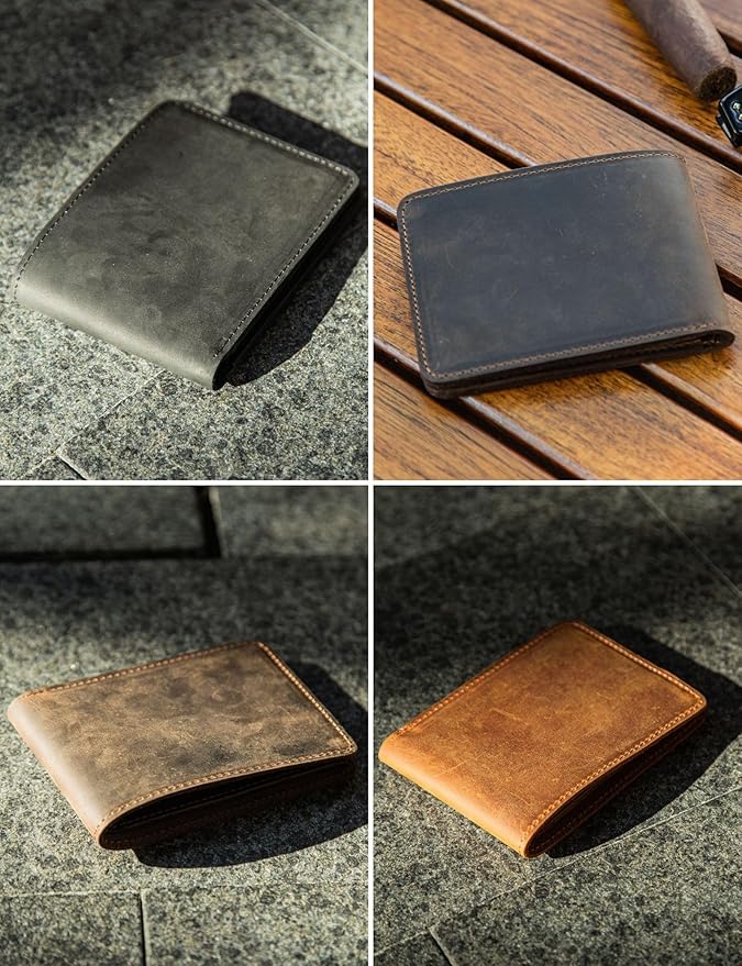 Handcrafted Genuine Leather Wallets, Minimalist Cardholders, and Passport Covers, Handmade Gift