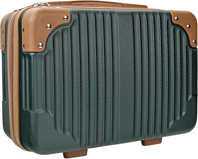 14inch Hard Shell Cosmetic Organizer Travel Train Hand Luggage Small Portable Carrying Suitcase Makeup Case Bag for Women Toiletry