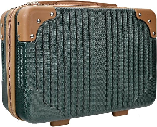 14inch Hard Shell Cosmetic Organizer Travel Train Hand Luggage Small Portable Carrying Suitcase Makeup Case Bag for Women Toiletry