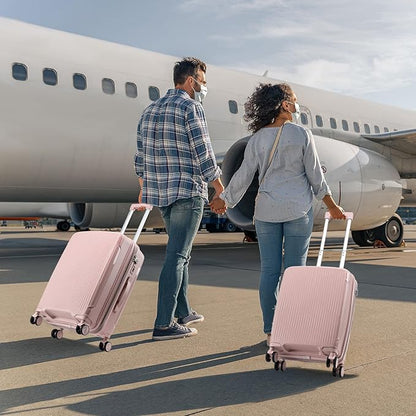 Nazhura Luggage Set, 3-Piece Hardside Suitcase Set, 20-inch Carry On, 24-inch, 28-inch Luggage