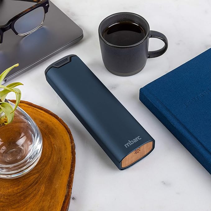 7 Day Weekly Pill Organizer by mbarc - Premium Stylish Aluminum and Wood Large Capacity Pill Box for Supplements, Pills, Vitamins and Medicine.